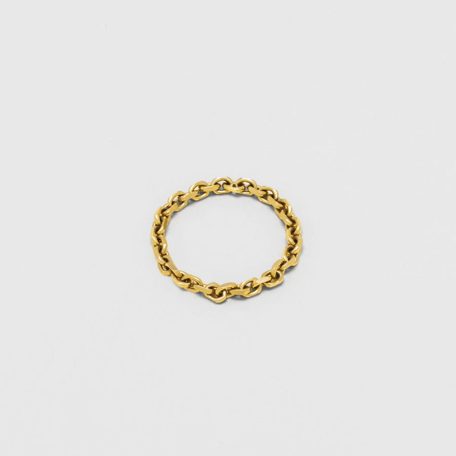 Chain ring - gold vermeil