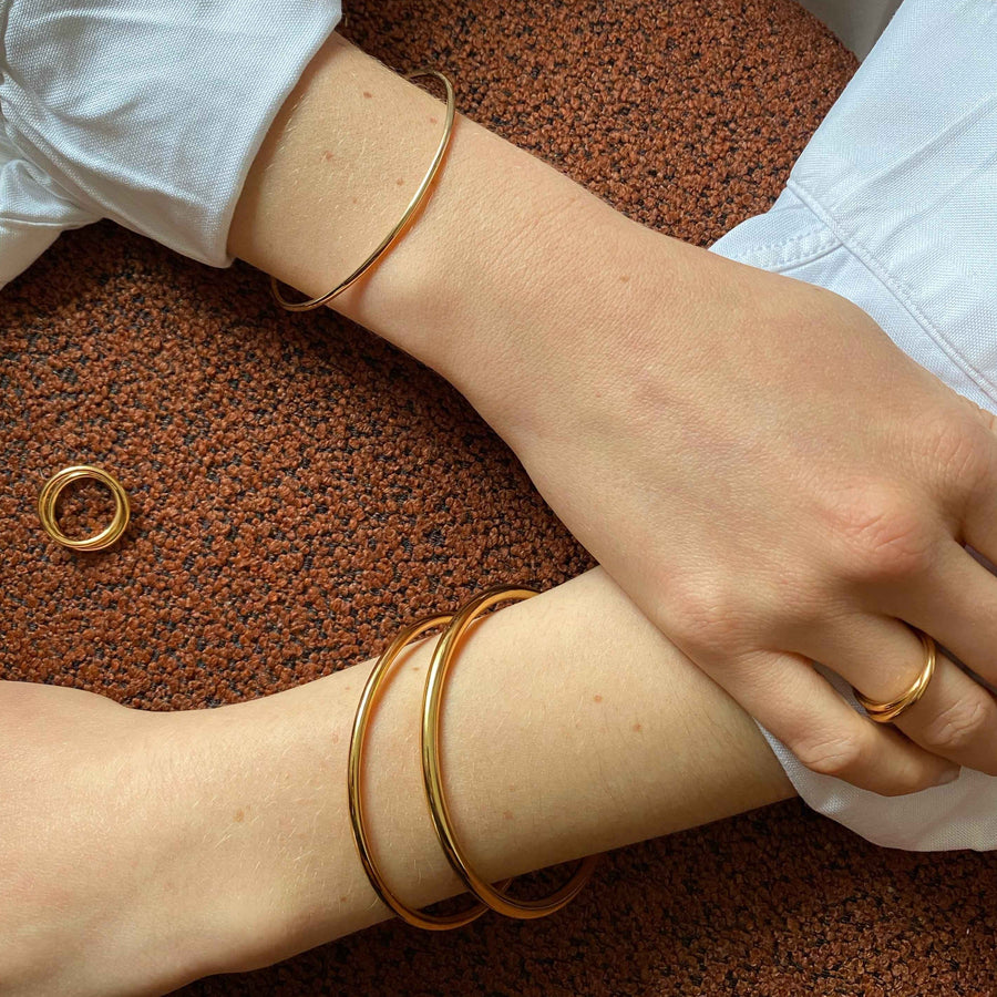 4.0 bangle - gold vermeil