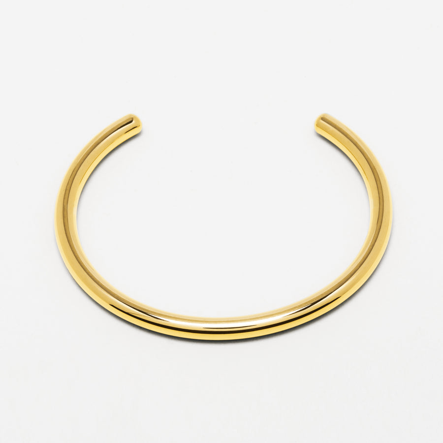 Duo of open vermeil bangles 