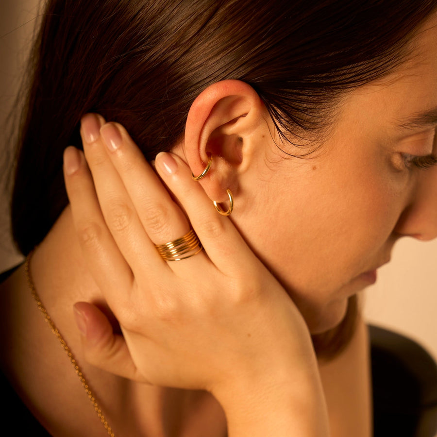 2.0 earcuff - gold vermeil