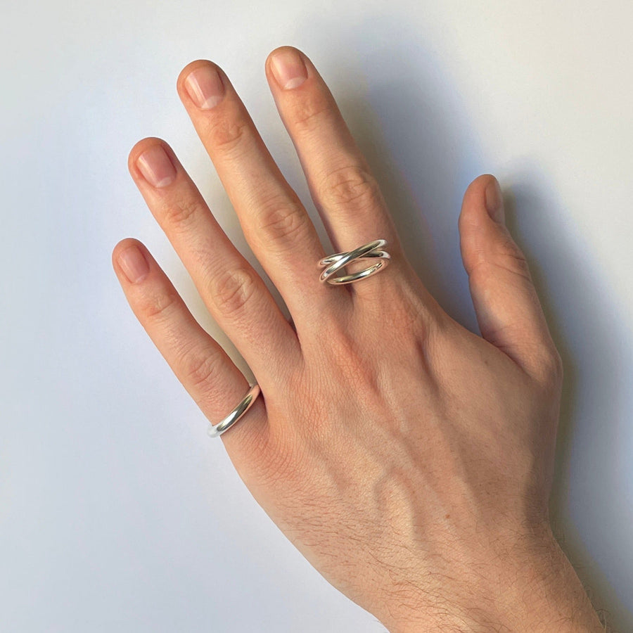 bague spirale 3.0 argent 925 - Alt - bijoux unisexes fabriqués en France